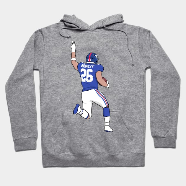 saquon and peace sign Hoodie by rsclvisual